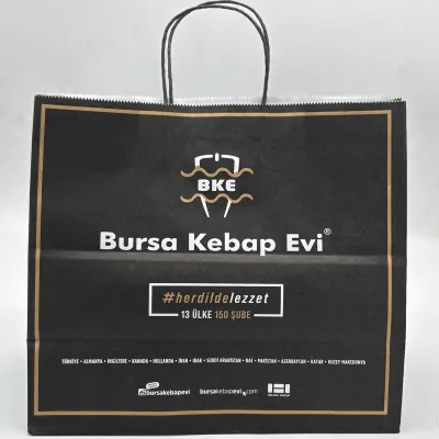 Kraft Kağıt Çanta Flekso baskı